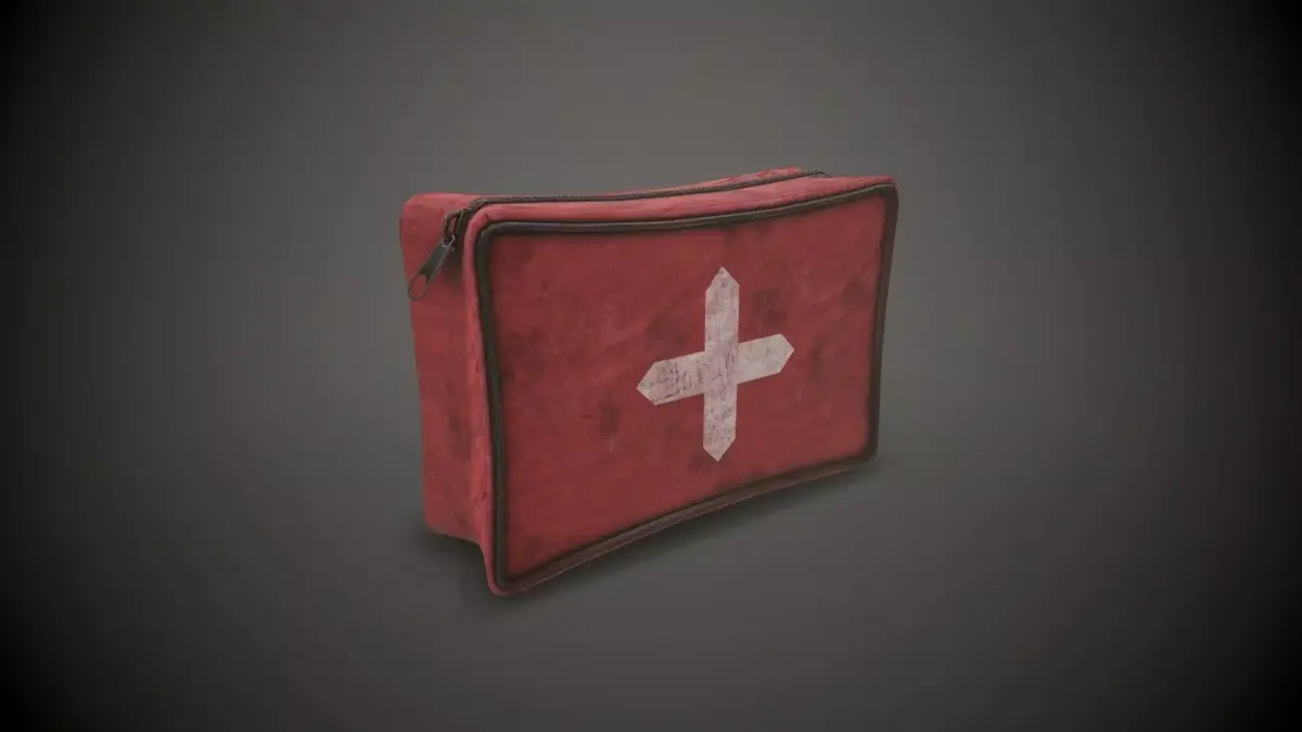 Small Medkit Low-poly 3D model
