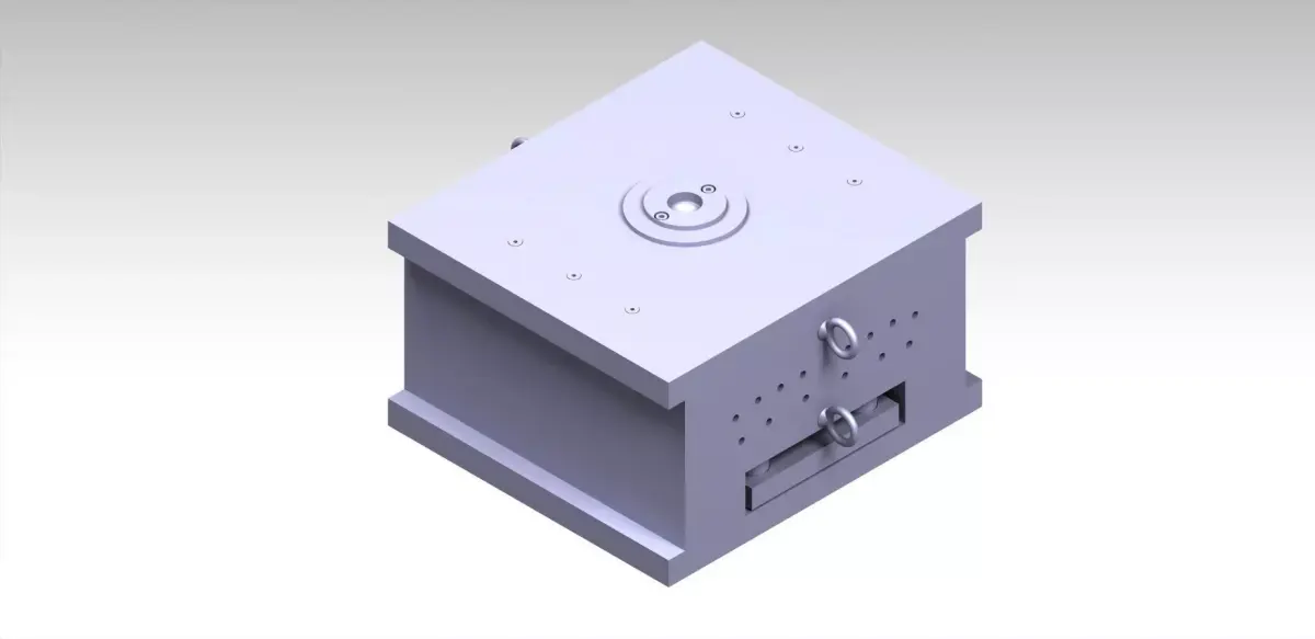 MXT3D - Square plate Cold injection mold 3D model