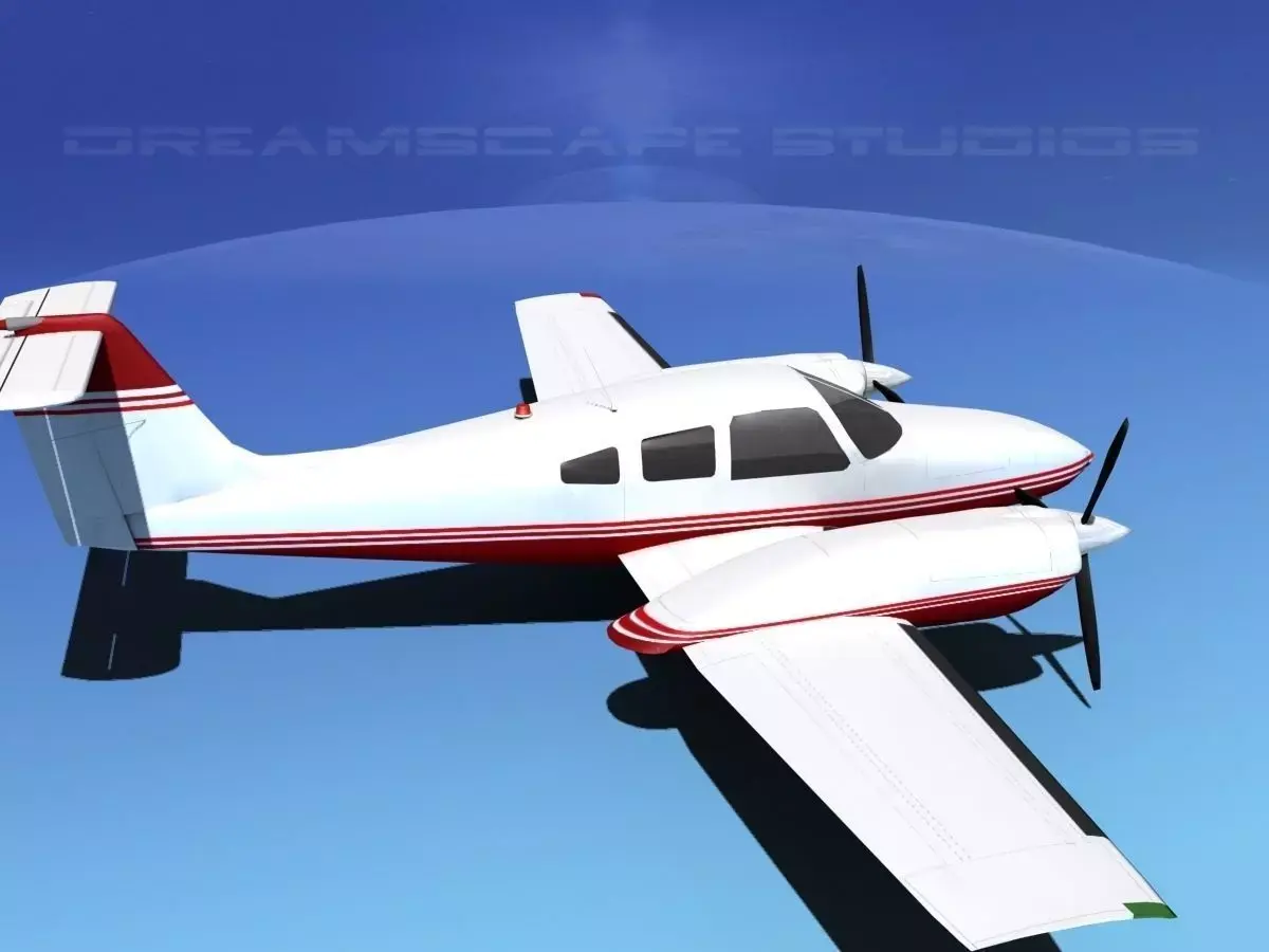 Piper PA-44-180T Turbo Seminole V07 3D model