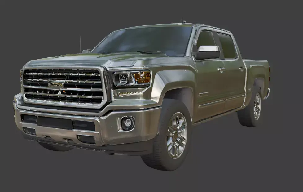 Pickup Truck 3D Model 3D model get