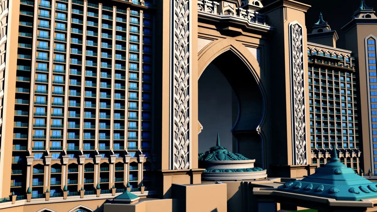 Atlantis Hotel Palm Jumeirah 3D model