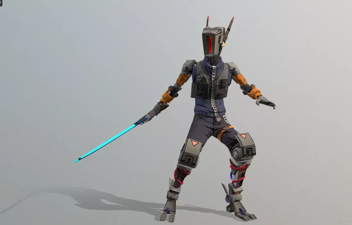 CYBORG Police Robot Sneaky Search 3D model