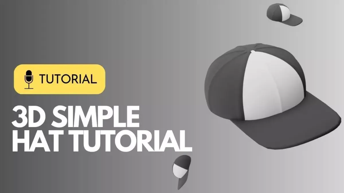 Simple Trucker Hat In Blender  3D model