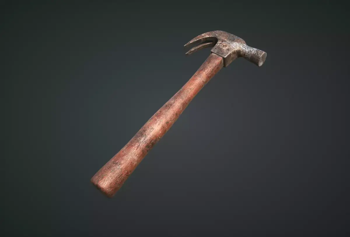 Hammer for Games Low-poly 3D model