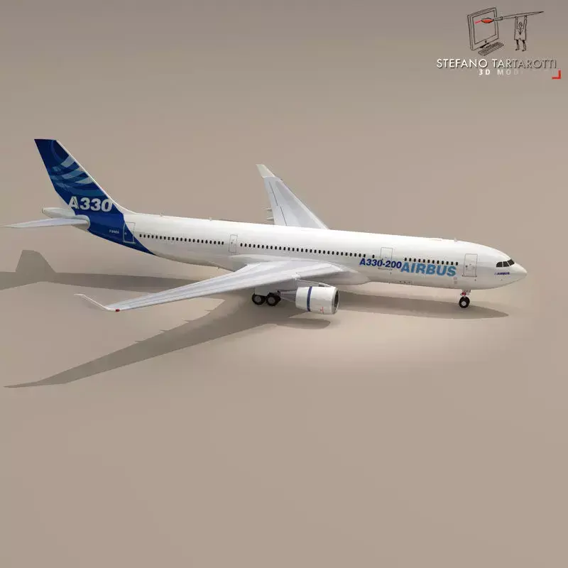 airbus A300-200 3D model purchase