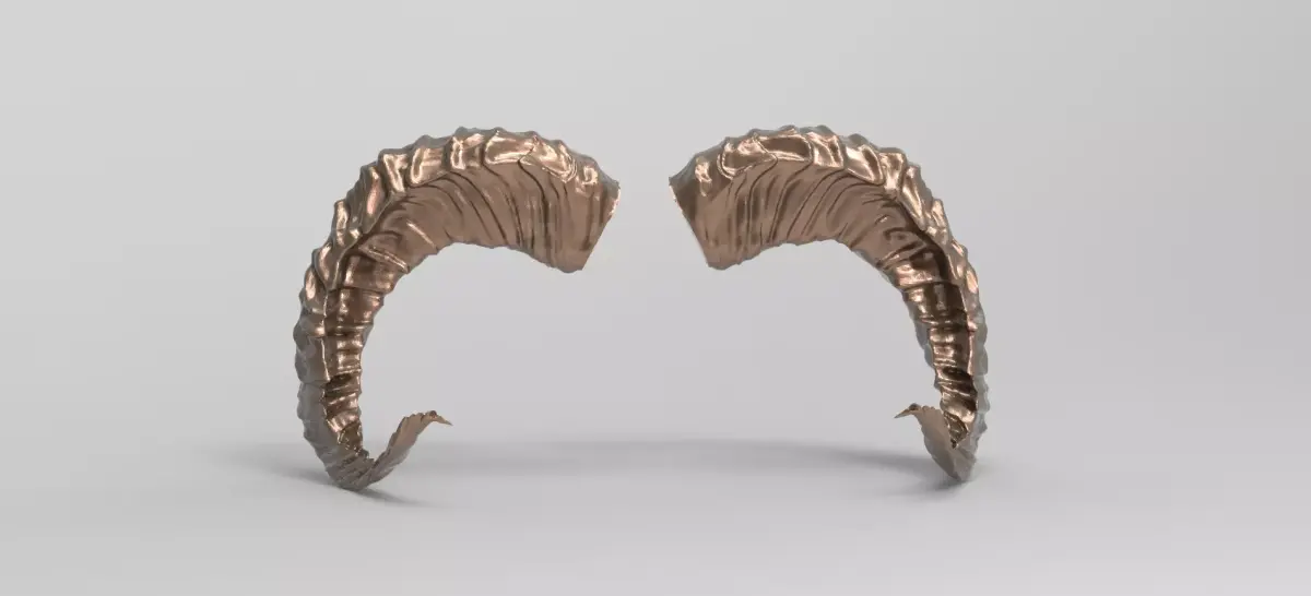 Sheep horns 3D 3D model