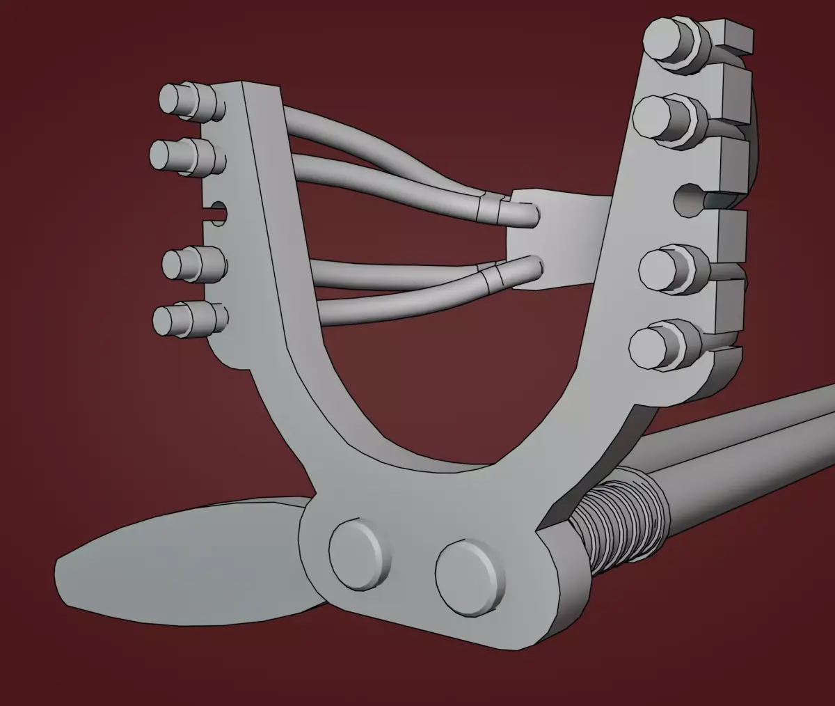 Slingshot pair of rifles Free low-poly 3D model