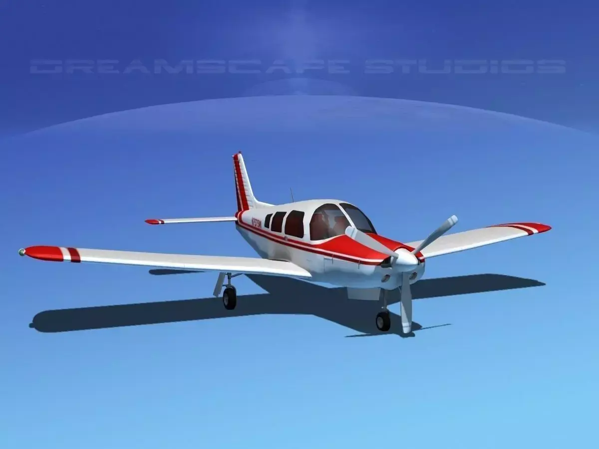 Piper Cherokee Arrow 3D model 8