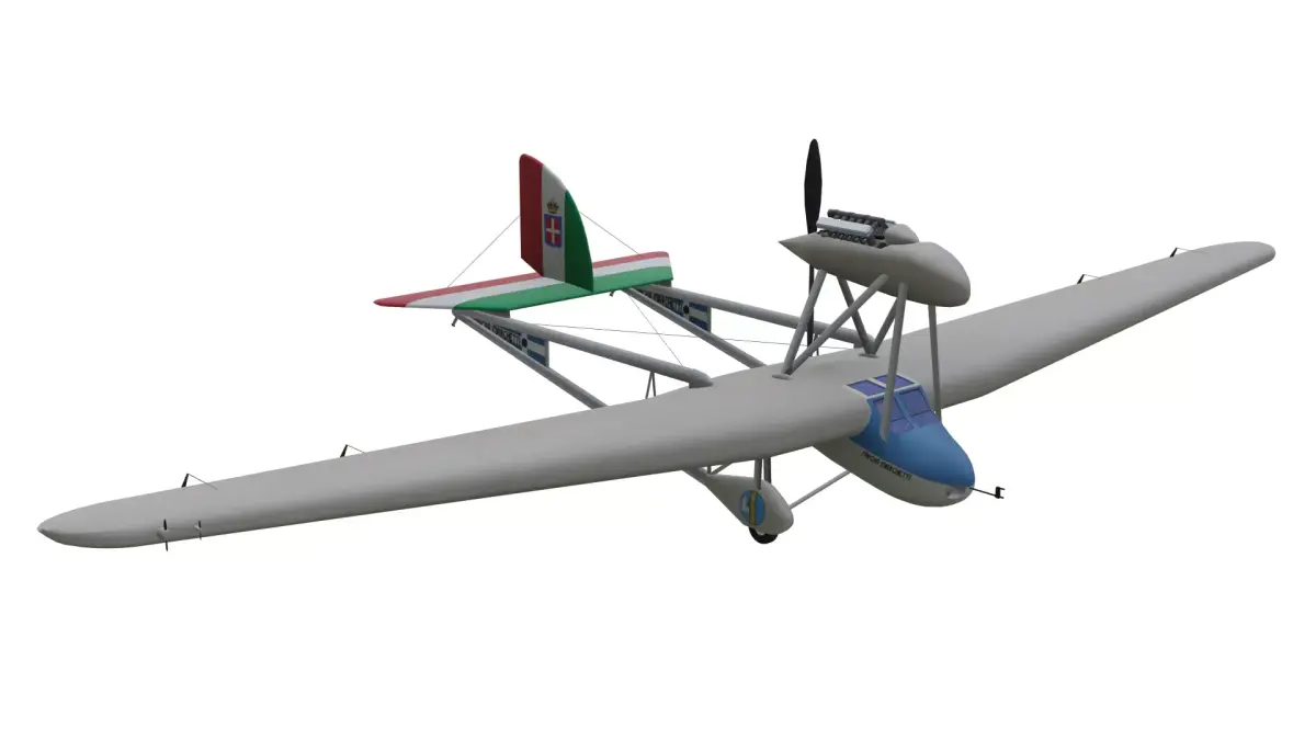 Savoia-Marchetti S64 Low-poly 3D model