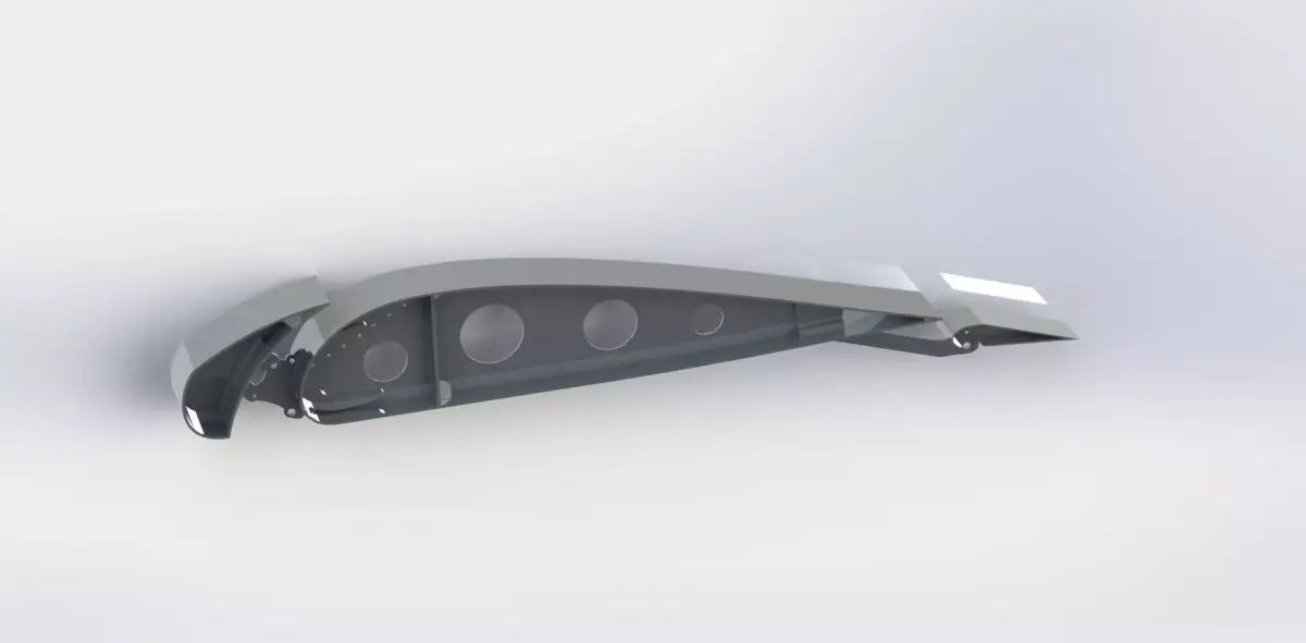 Airfoil Wing Cross Section 3D print model