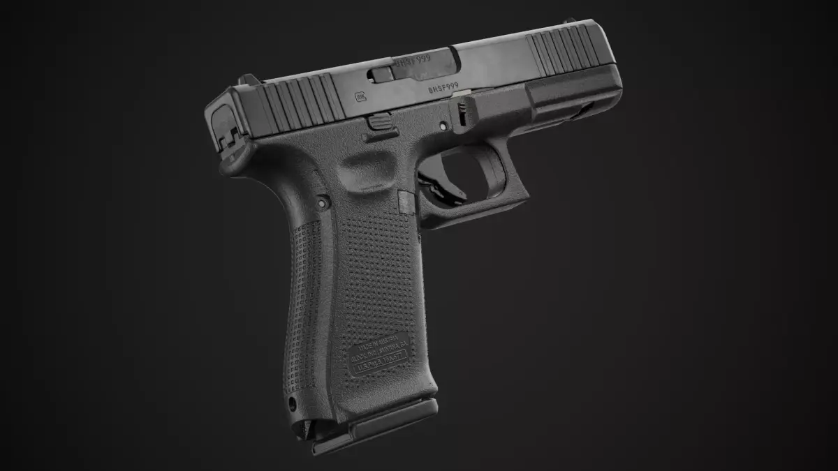 Glock 17 Gen 5 Game Ready Low-poly 3D model