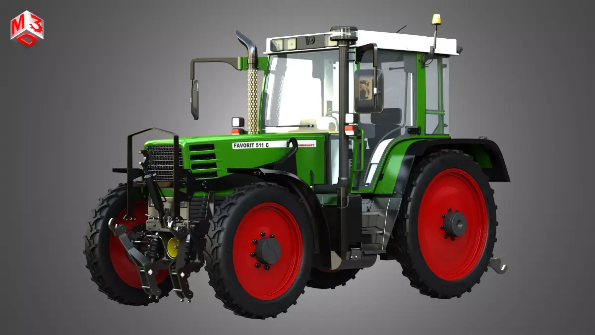 Favorit 511C Farming Vehicle 3D model
