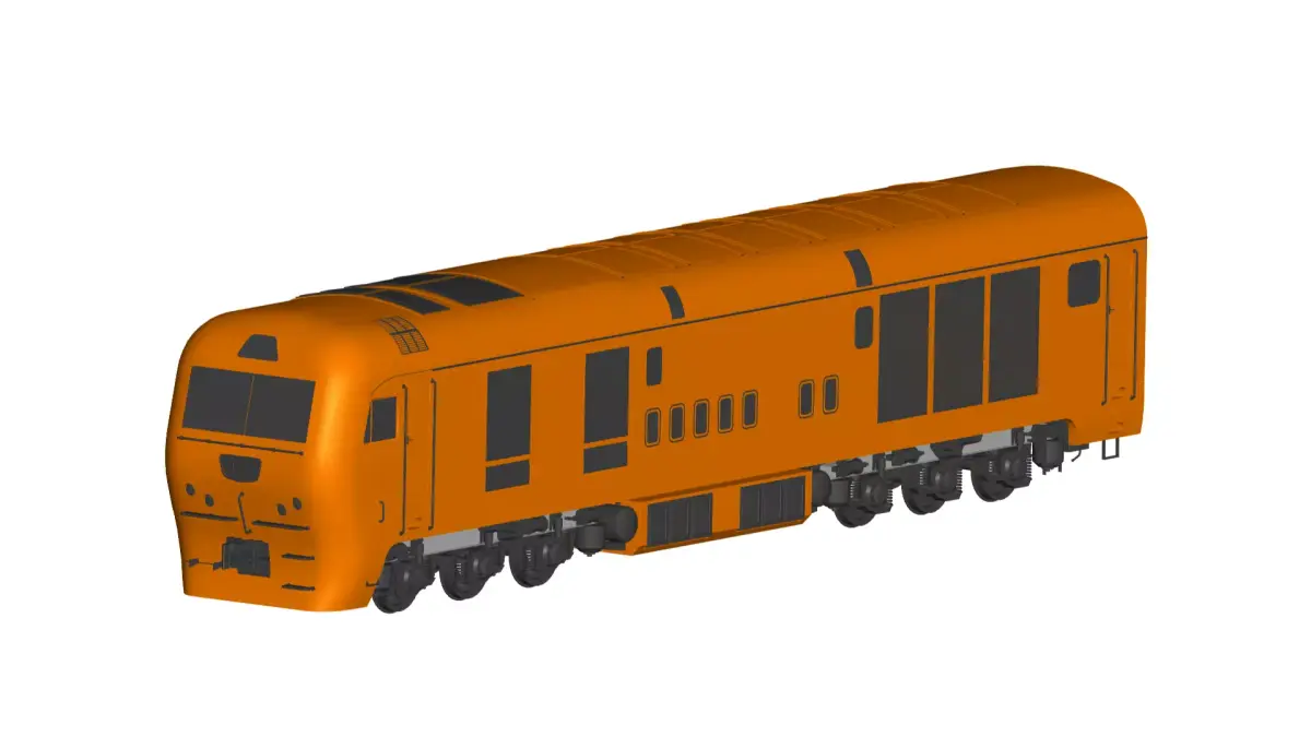 train  3D model buy