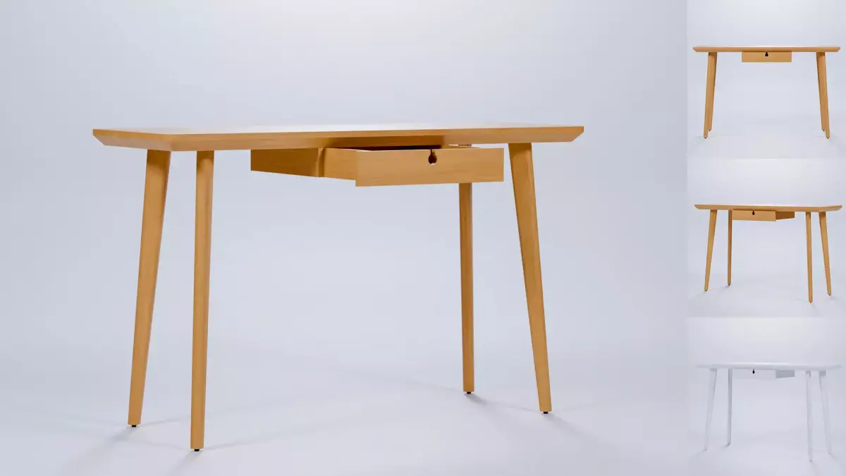 Ikea Lisabo wooden table desk Free 3D model