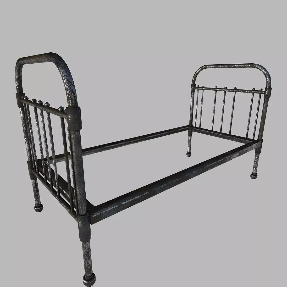 Metal bed 3D model