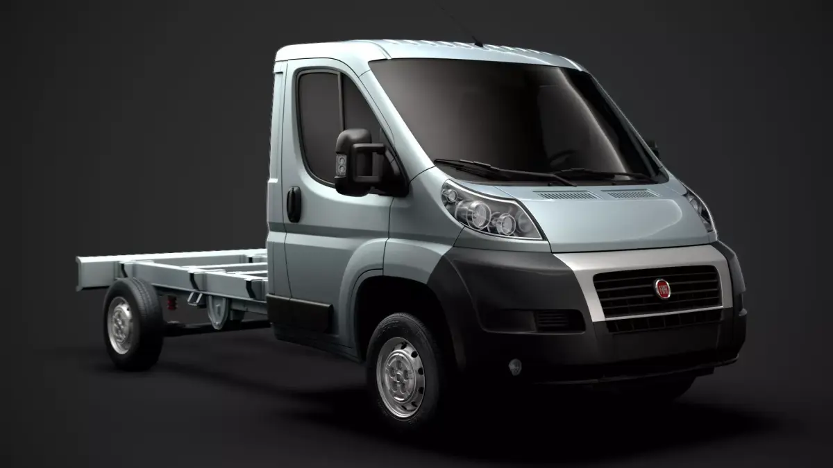 Fiat Ducato Chassis Truck Single Cab 3450WB 2014 3D model