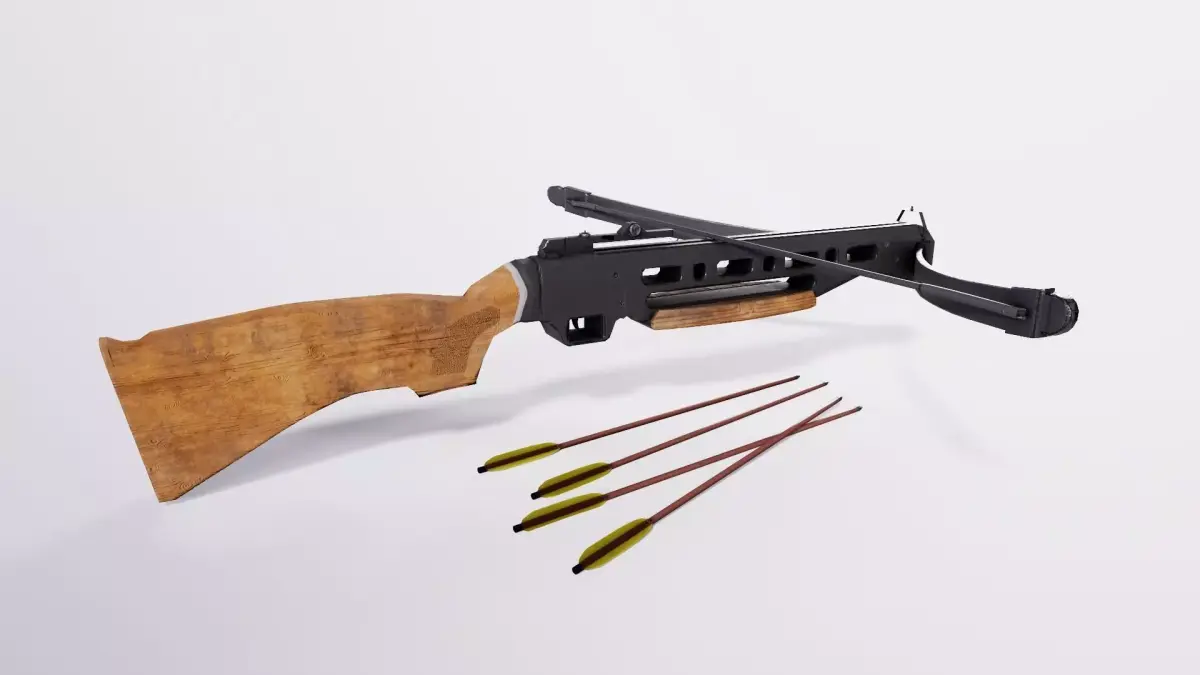 Bow Gun Crossbow Low-poly 3D model