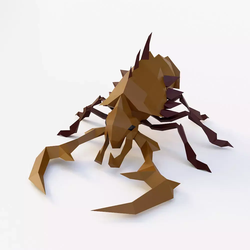 Beetle 3d model scorpion Low-poly 3D model