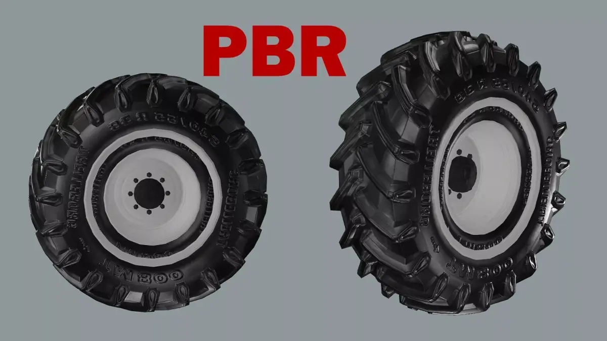 Truck Wheel 02 Low-poly 3D Model Low-poly 3D model