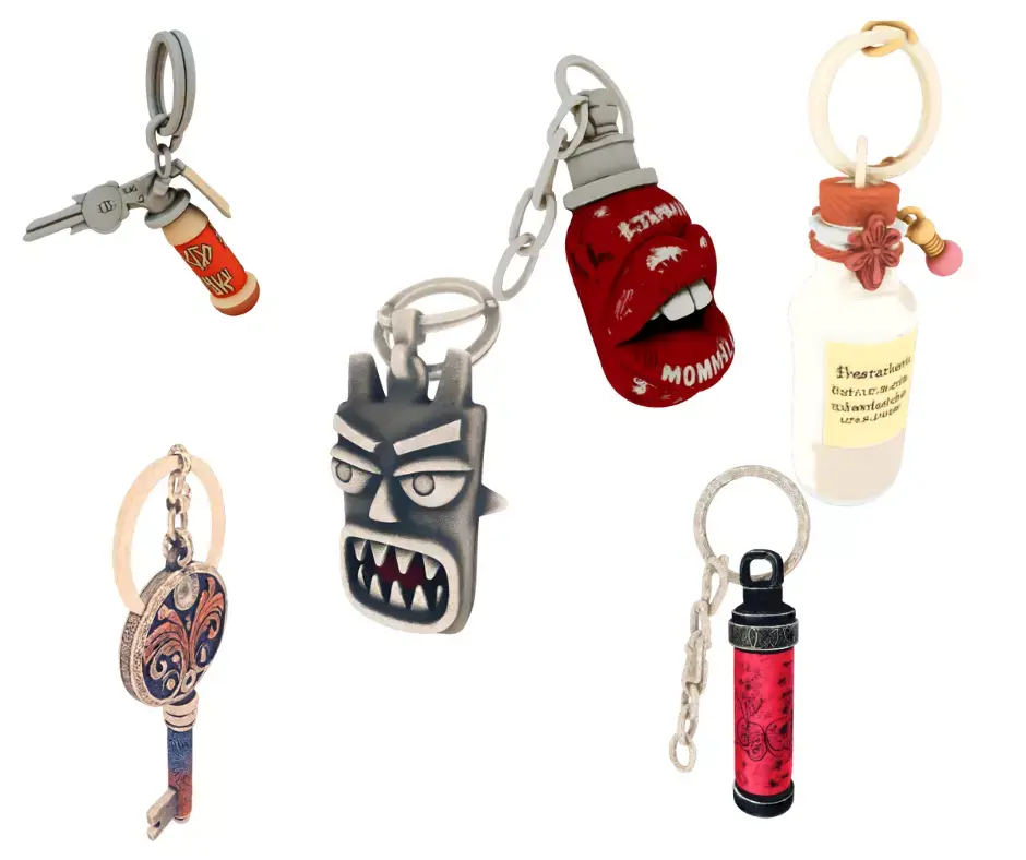 keychains varios Low-poly 3D model