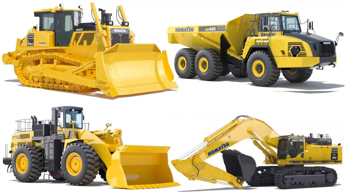 Collection Mining Machines 7 3D Model Pack