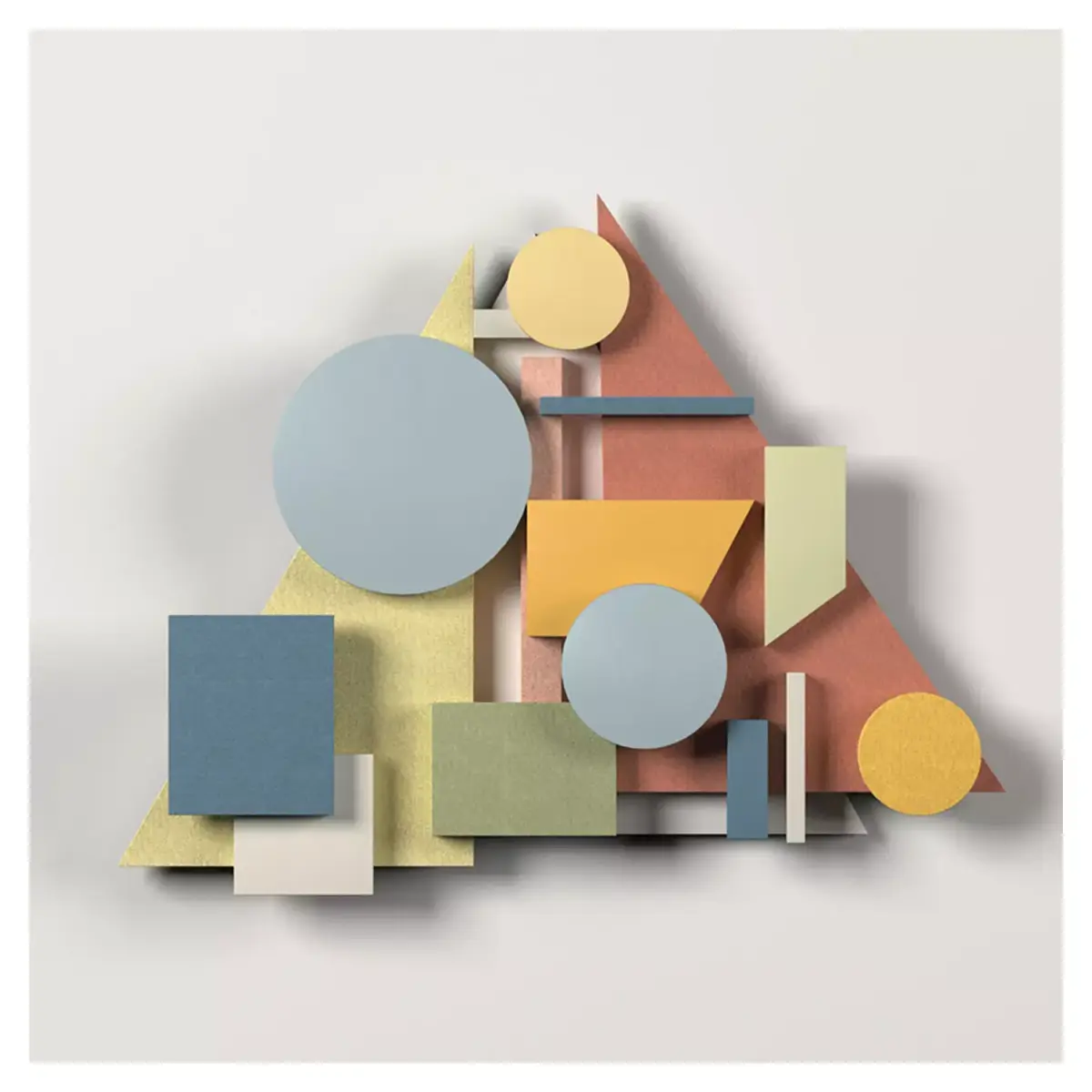 Wall Colored shapes Decoration - 60x40 - Collection - Part 10 3D model