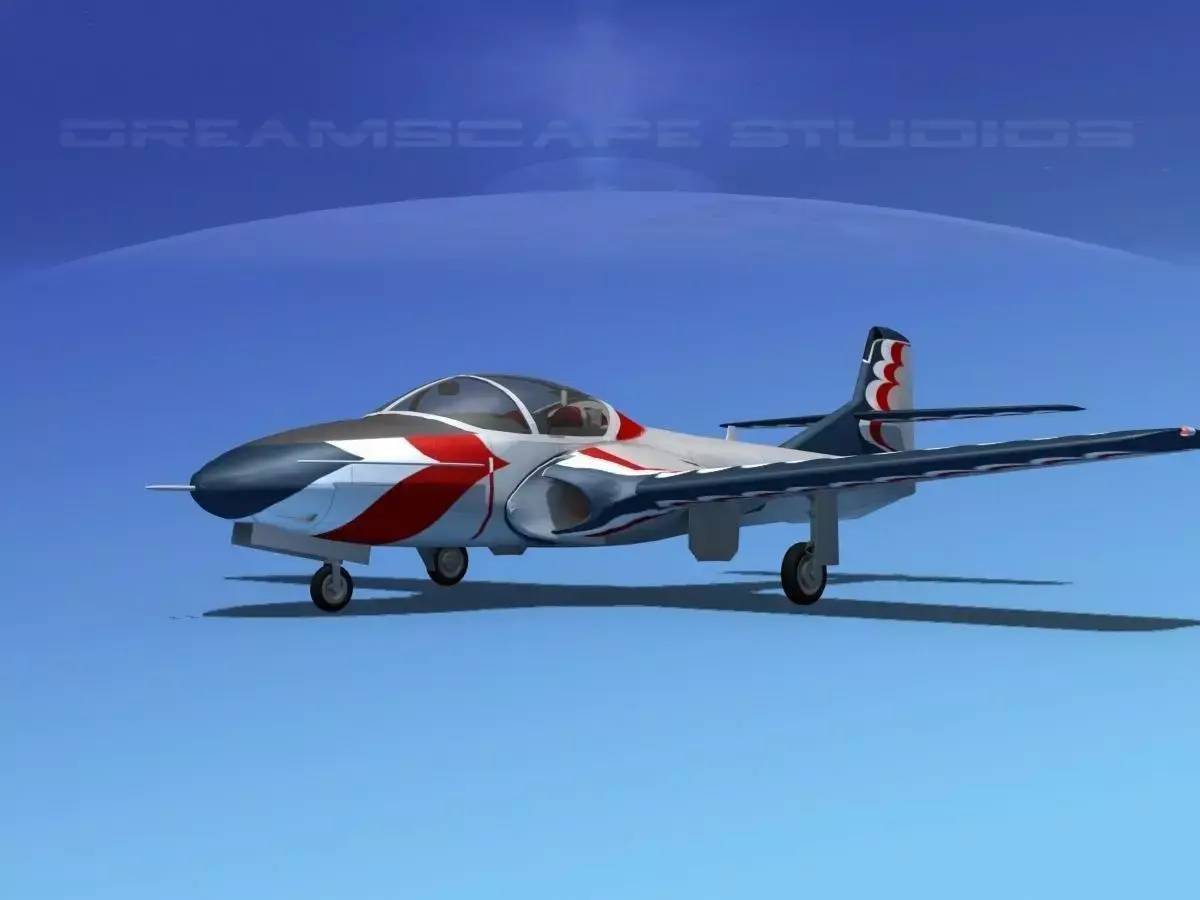 Cessna T-37 Tweetybird V16 Civil Sport 3D model