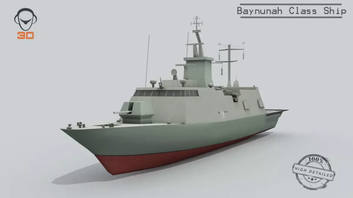 3D Baynunah class ship 3D model