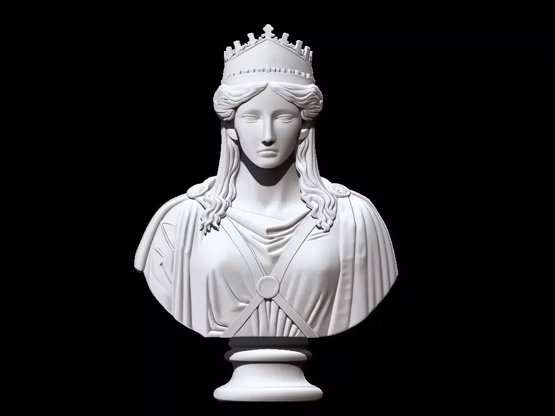 Queen Zenobia Bust 3D print model