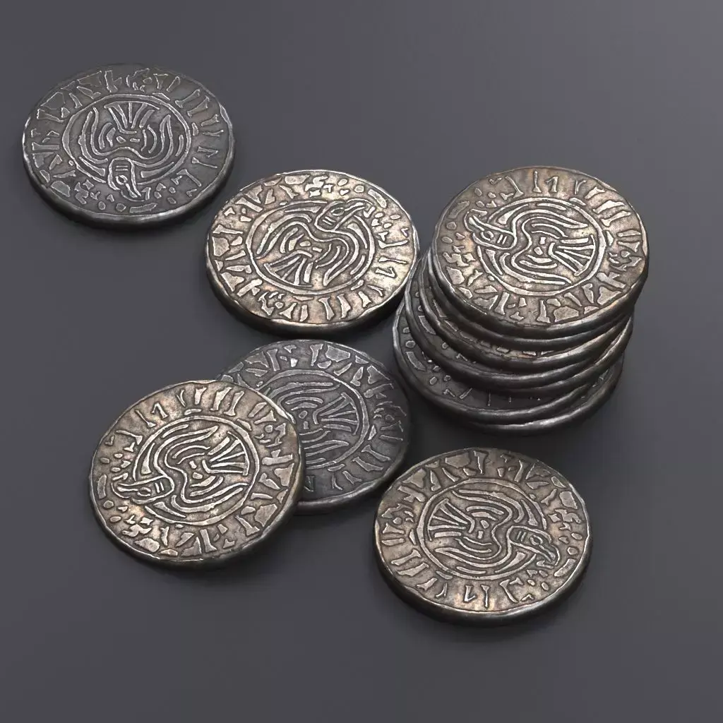 Viking coin 3D model