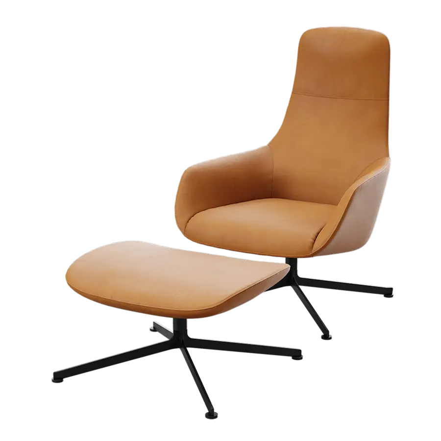  Replica Zanotta Kent Armchair Model, Tan Brown  purchase