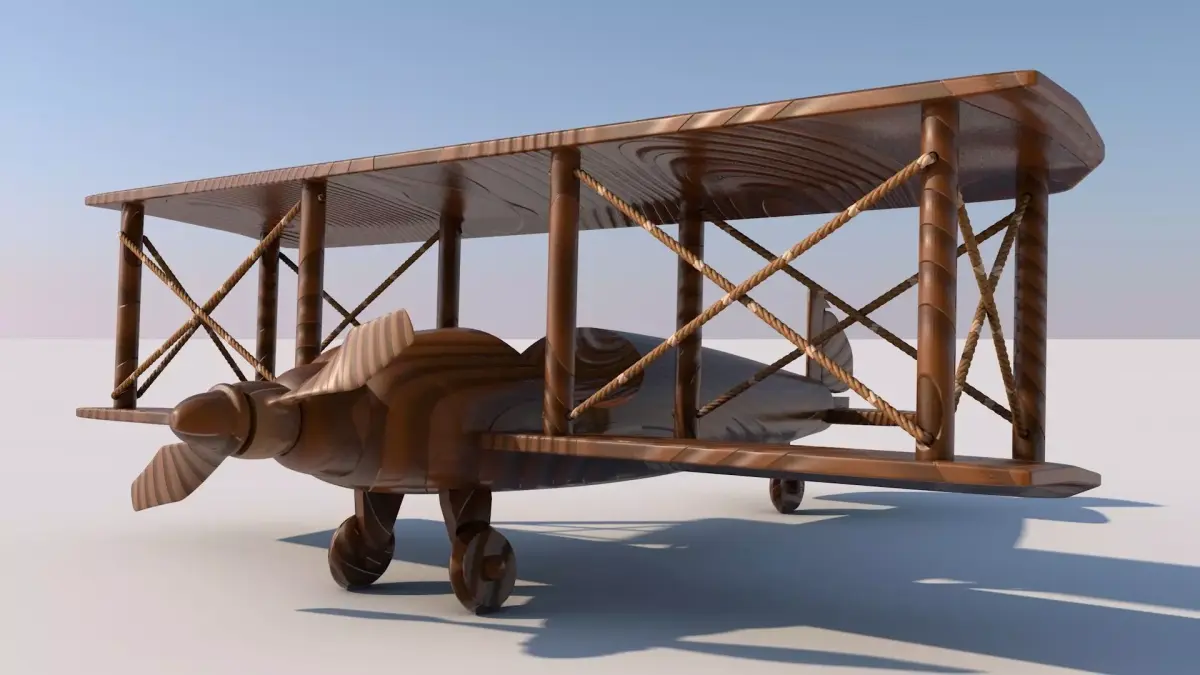 Wood Plane  Free 3D model