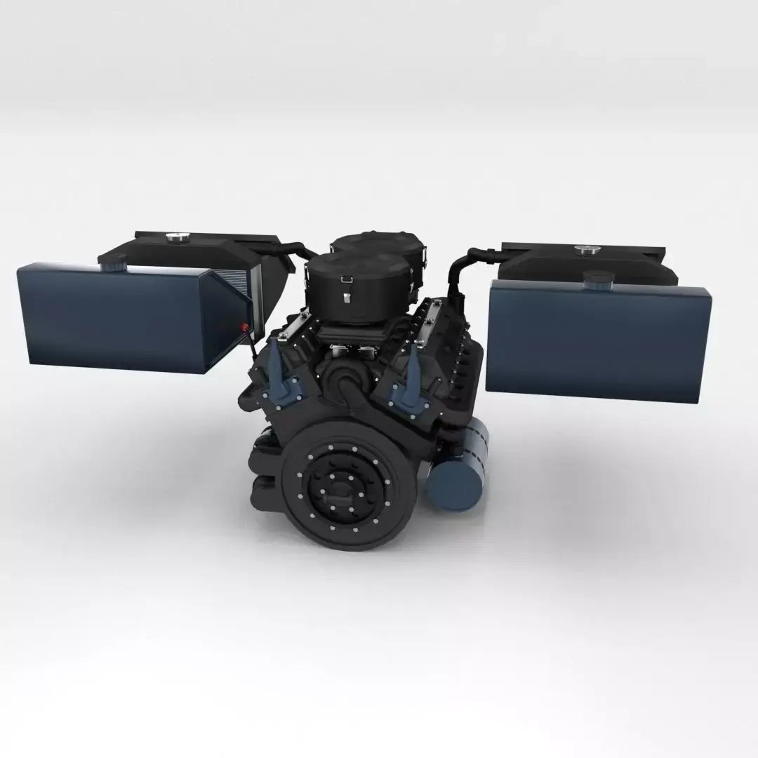 Maybach HL230 Engine Full Panzer Tiger Unit 3D model