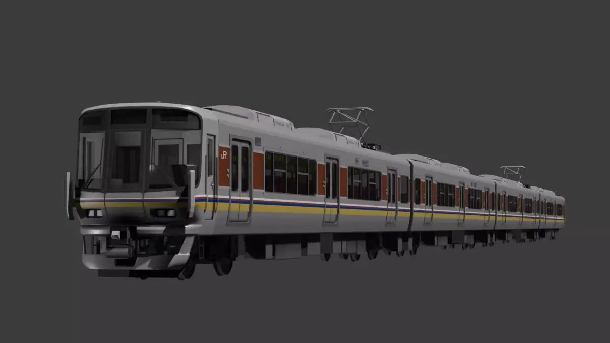 JR 223 Trainset 3D model
