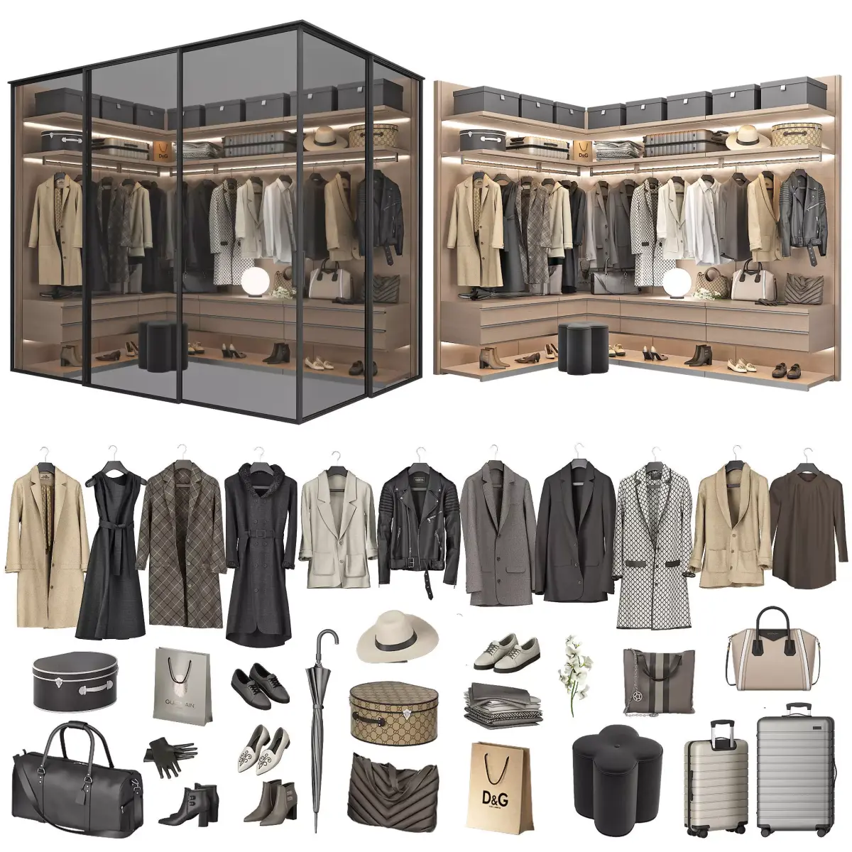 Walk-in Closet 98 part 7 3D model
