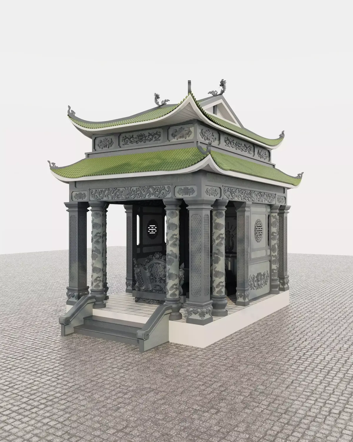 pagoda chinese temple 3D model