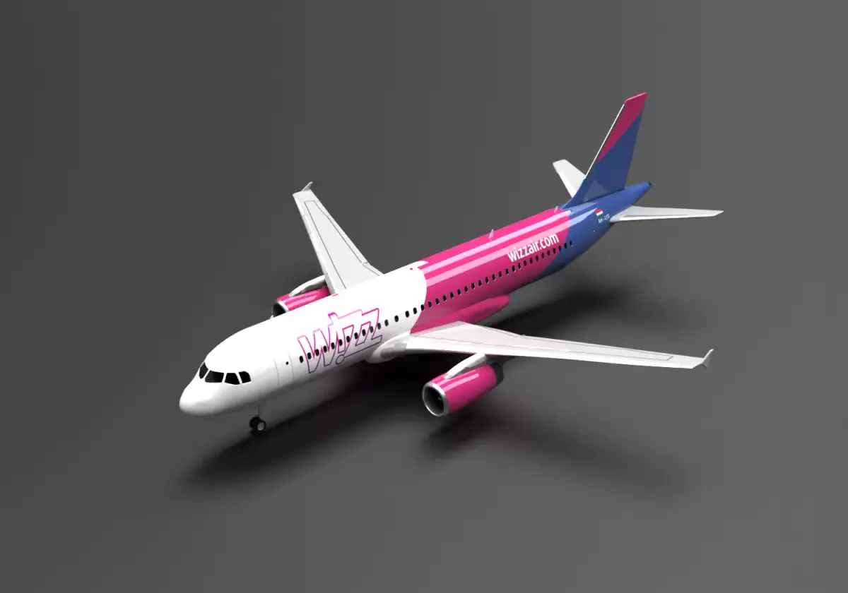 Airbus A320 WizzAir Livery 3D model