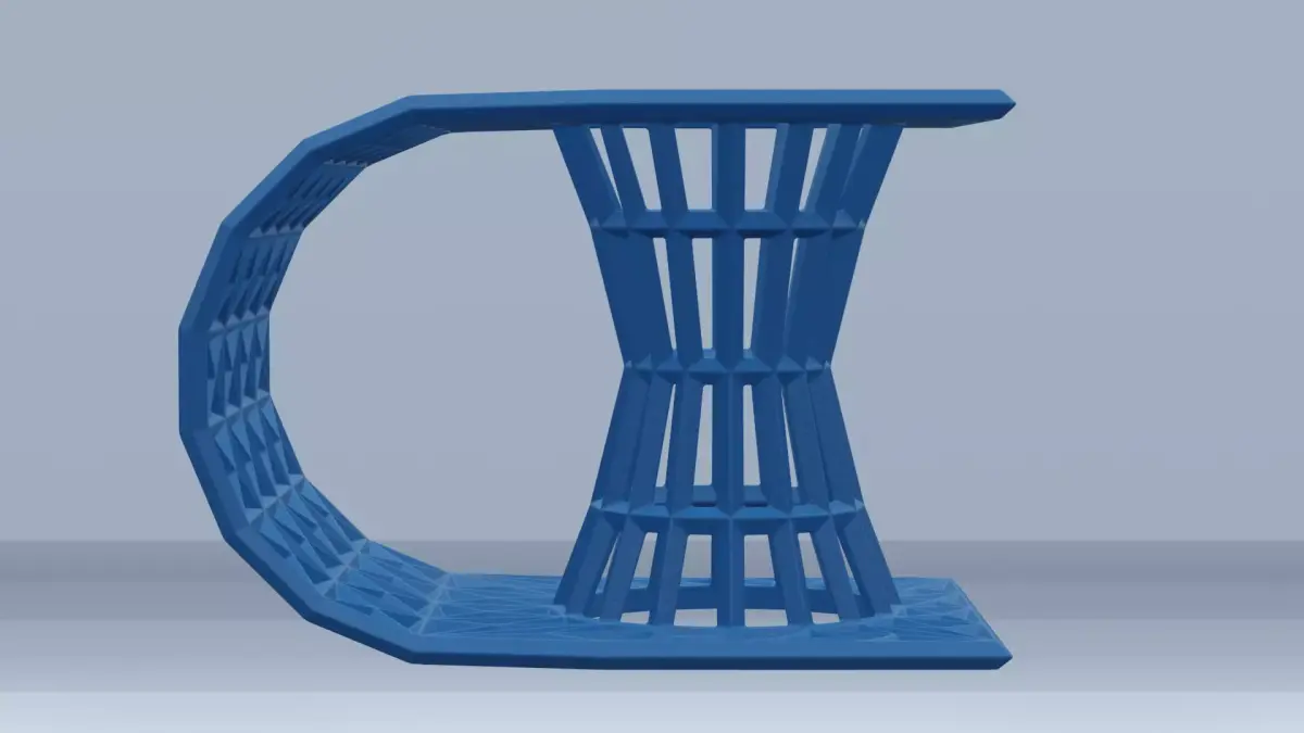 Wormhole Lattice Desk Sculpture and Pen Holder   3D print model