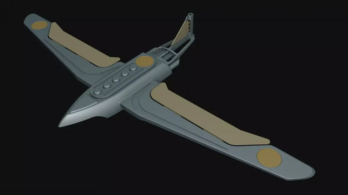 Toy flying machine drone 3D model