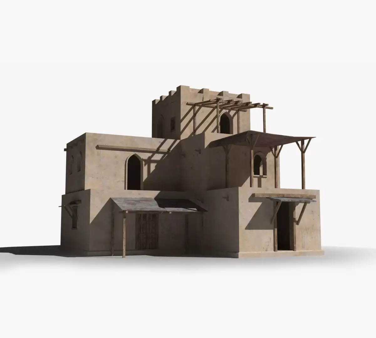 Arab x21 Low-poly 3D model