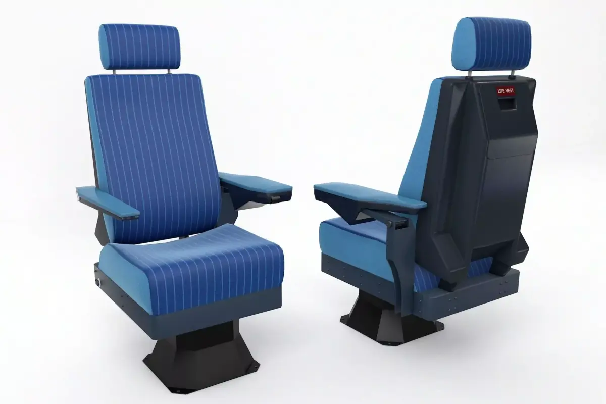 Pilot Seat Low-poly 3D model