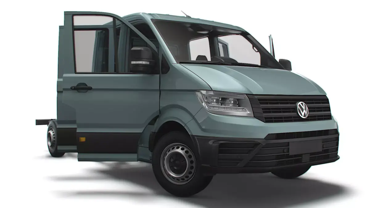 VW Crafter Chassis DoubleCab L2 HQInterior 2023 3D model