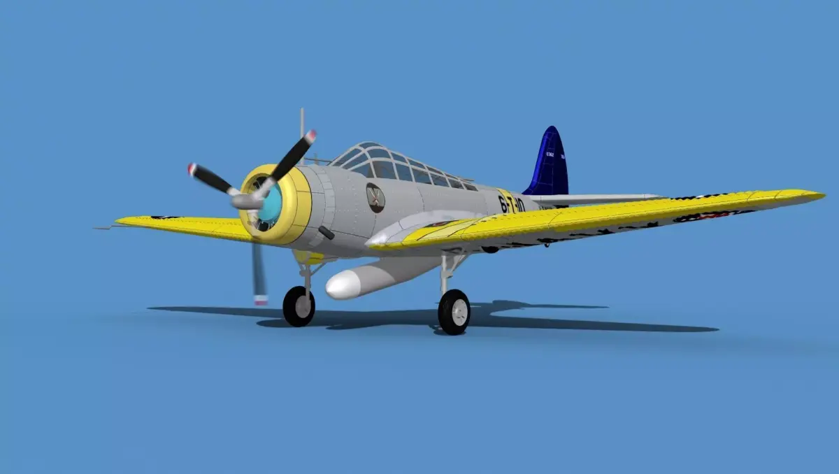Douglas TBD-1 Devestator V07 3D model