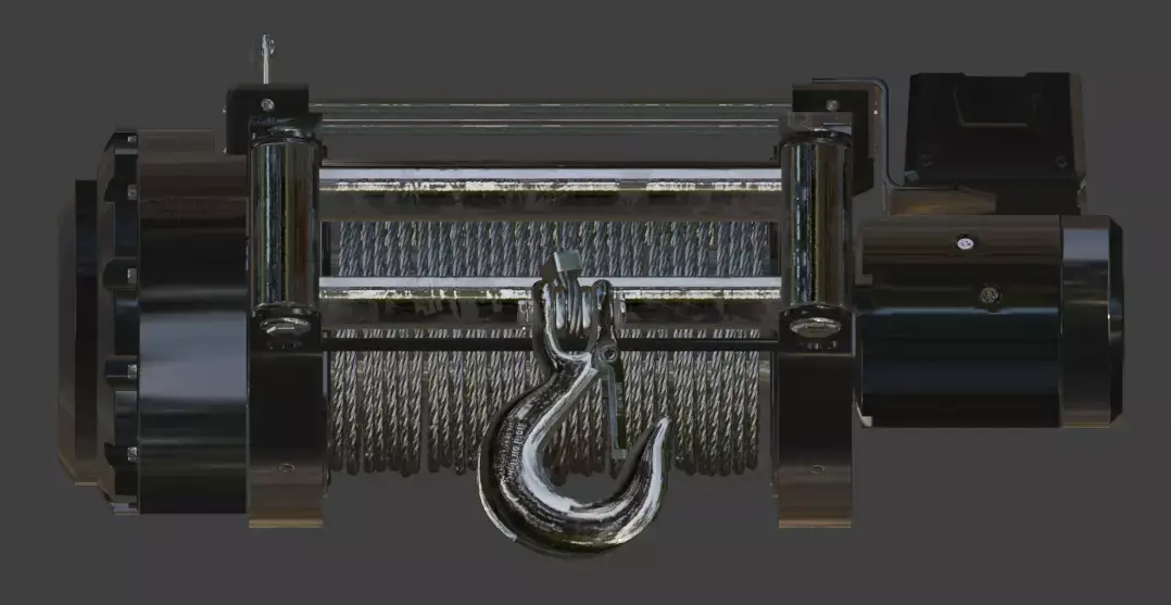 Heavy Duty Electric Off-Road Recovery Winch  3D model