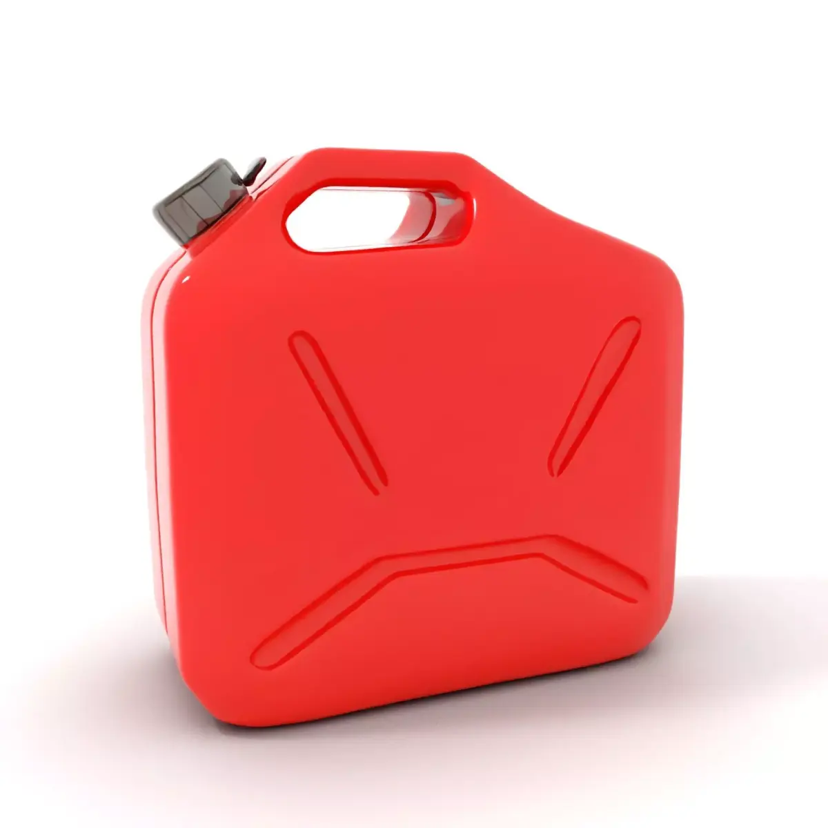 Red Plastic Fuel Canister model pack Low-poly 3D model