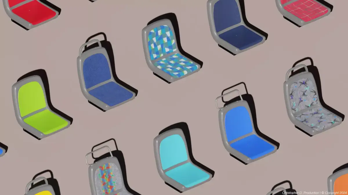 Metropolitan American Seating with QSTRAINT Security Systems 3D model