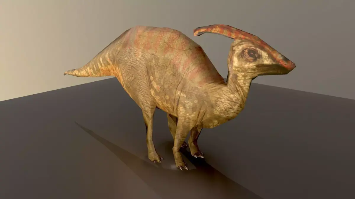 Raptor dinosaur   Low-poly 3D model