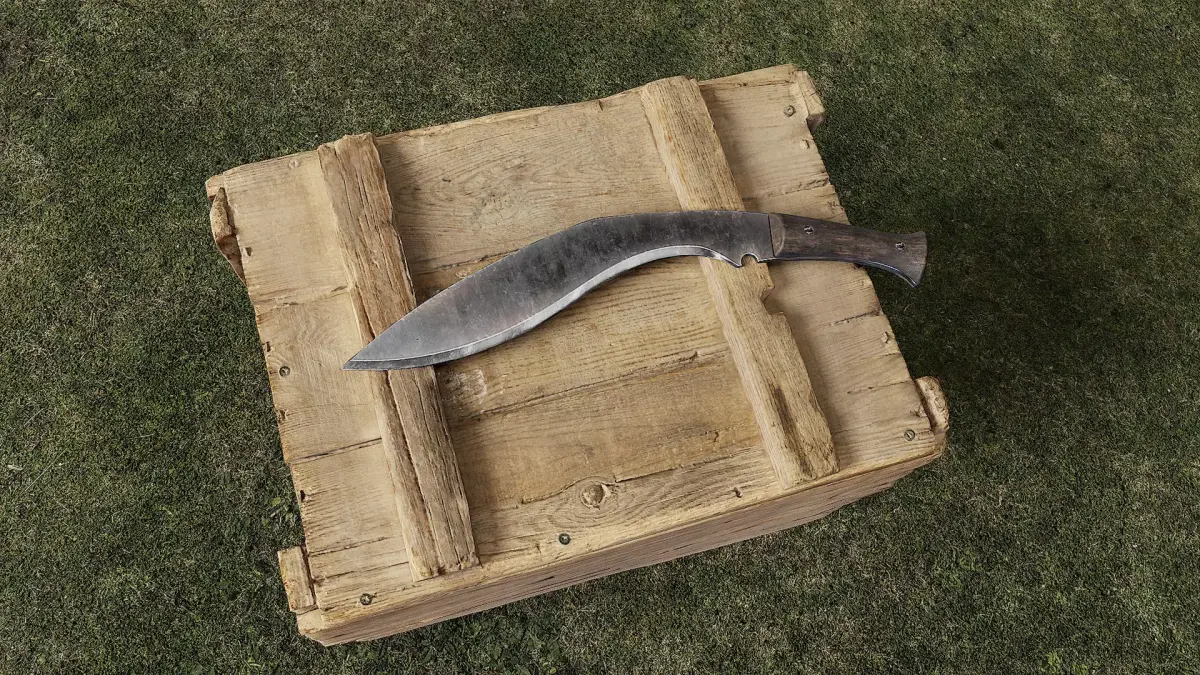 Machete pair of knives Free low-poly 3D model