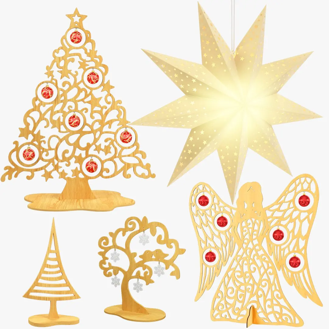 Christmas Decorations Collection V2 3D model