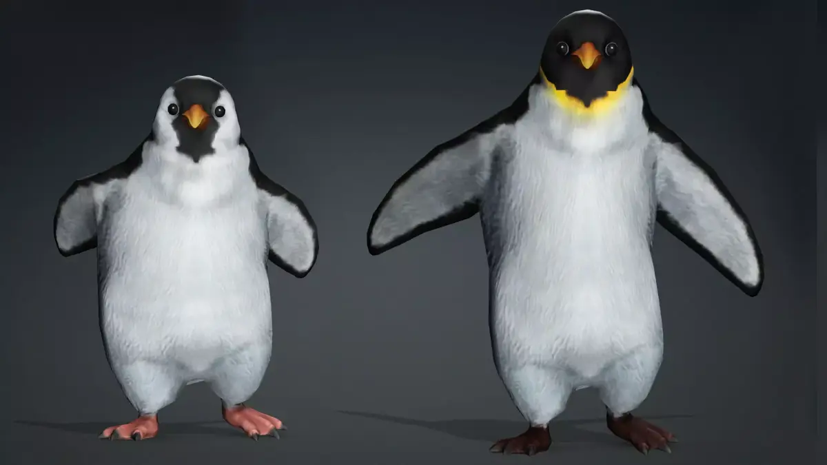 PENGUINS RIGGED ANIMATED 1 Low-poly 3D model
